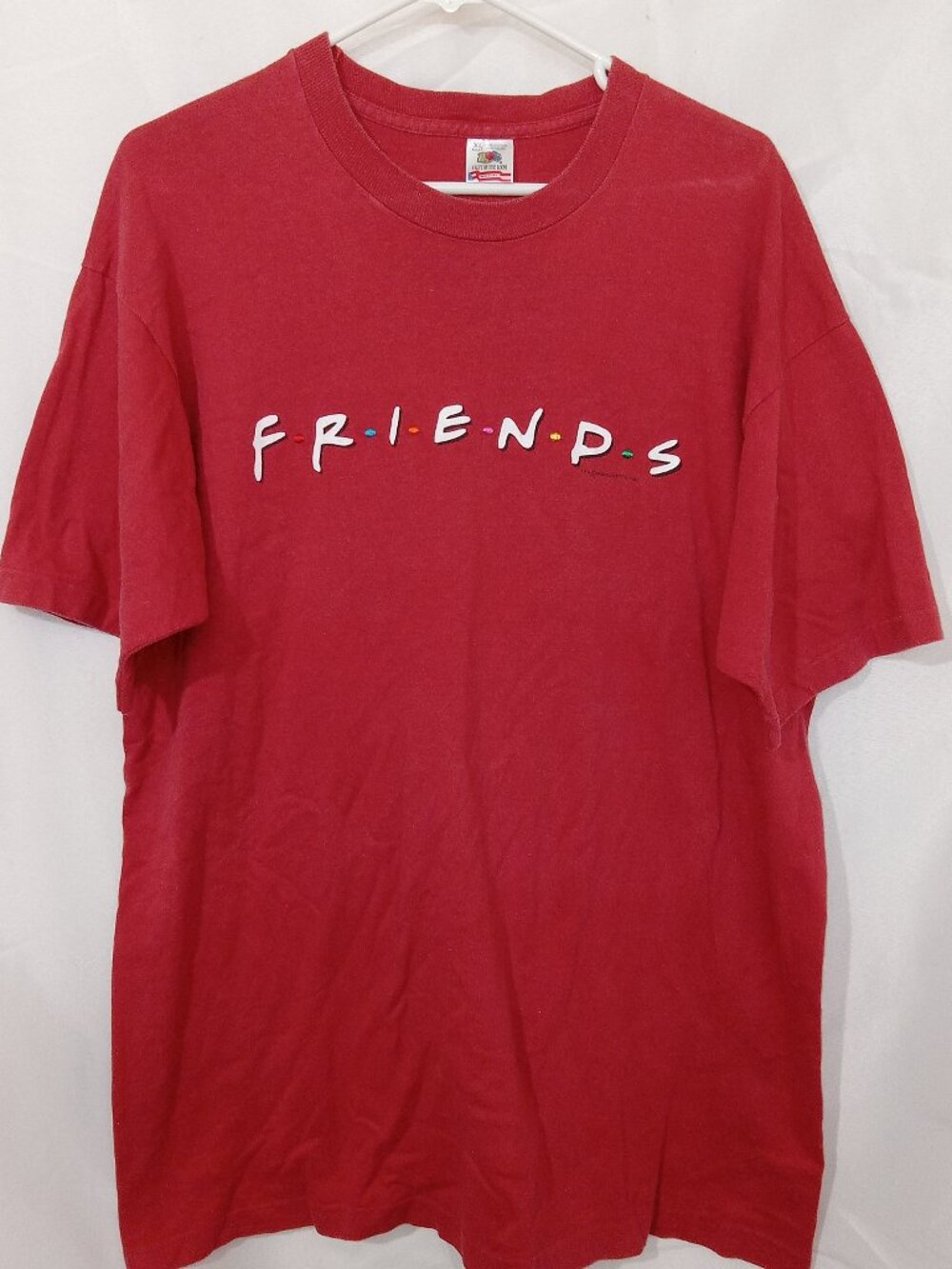 Vintage 1995 Friends TV Show Embroidered T-shirt Made in USA Size XL FOTL